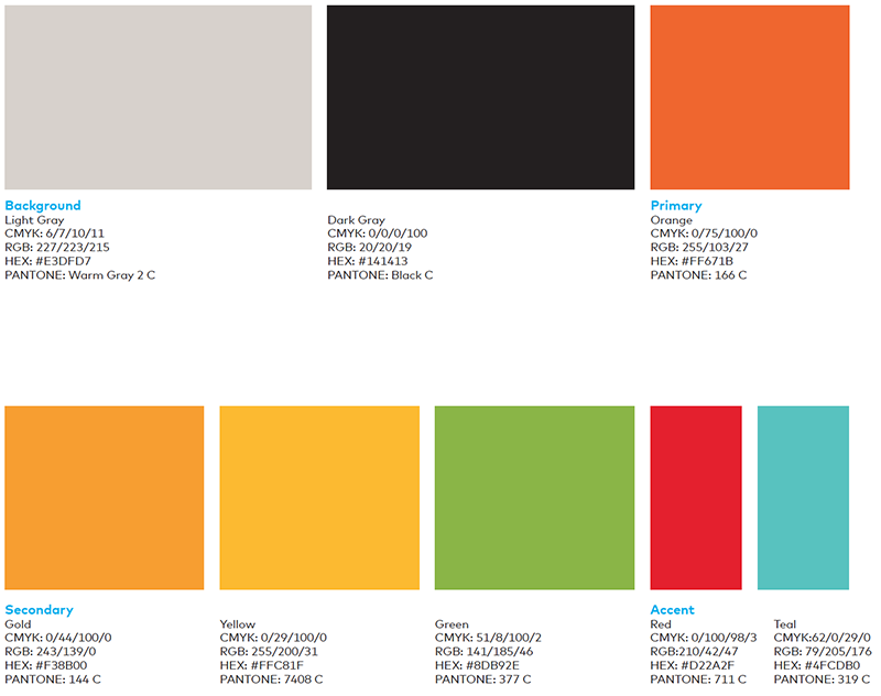 Mastercard Foundation Colour Palette