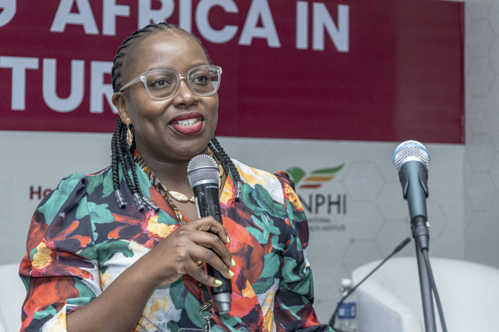 Nelly Ale, Head of Health Ecosystems at the Mastercard Foundation, speaking during the Priming AI for Africa’s Digital Health Revolution side event.